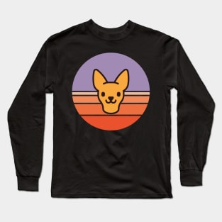 Sunset Walk with my Chihuahua Short-hair Long Sleeve T-Shirt